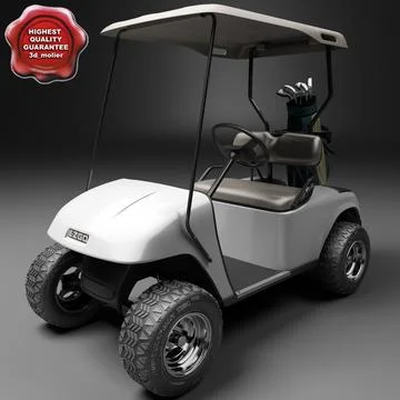 Golf Car EZGO V2 3D Model