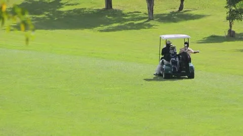 Golf car Video stock 8946812