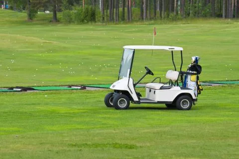 Golf car. Stock Photos