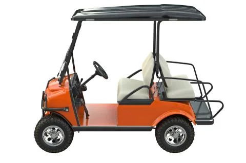 Golf car, side view Stock Illustration
