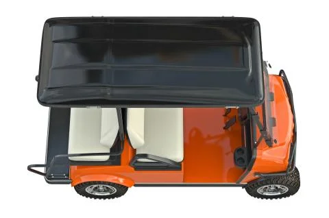 Golf car, top view Stock Illustration