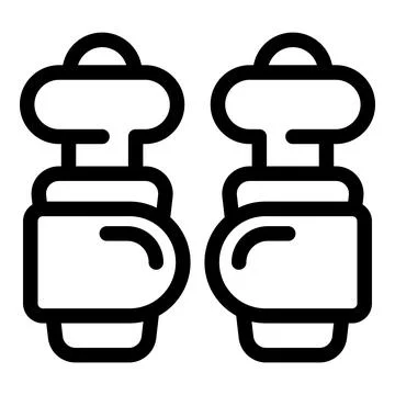 Golf cart driver using gps navigation system icon Stock Illustration