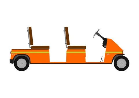 Golf cart. Stock Illustration
