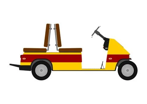 Golf cart. Stock Illustration