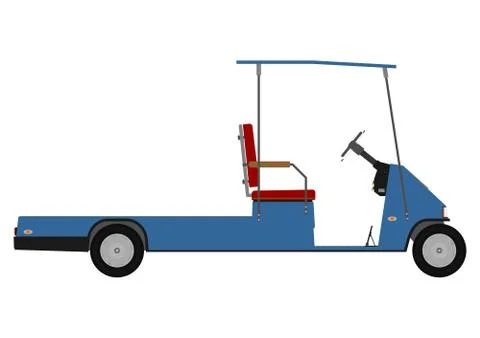 Golf cart. Stock Illustration