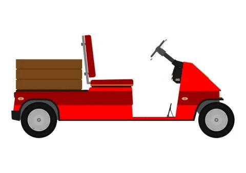 Golf cart. Stock Illustration