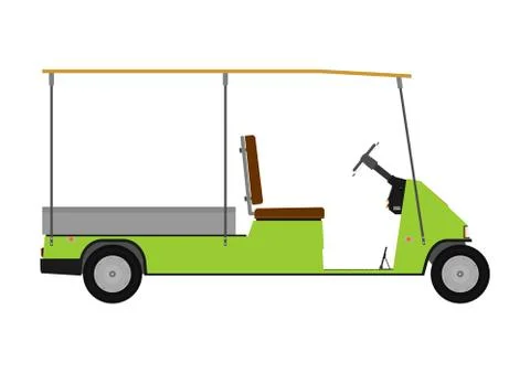 Golf cart. Stock Illustration