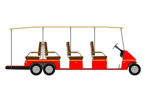 Golf cart. Stock Illustration