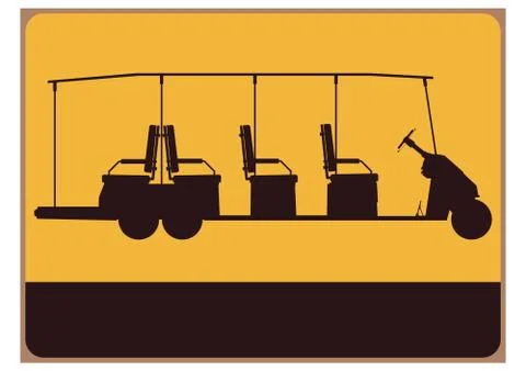 Golf cart Stock Illustration
