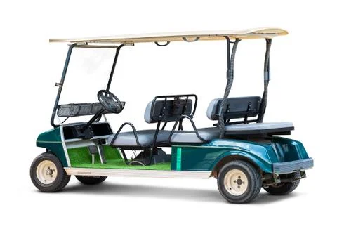 Golf cart isolated Stock Photos