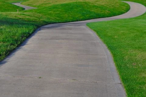 Golf cart path 스톡 사진