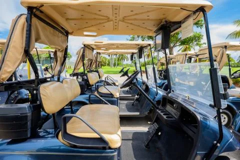 Golf carts Foto stock