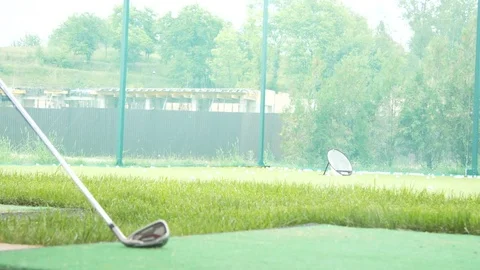 Golf chip and pitch training area Stock Footage 78921037