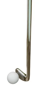 Golf club isolated on white background Stock Illustration
