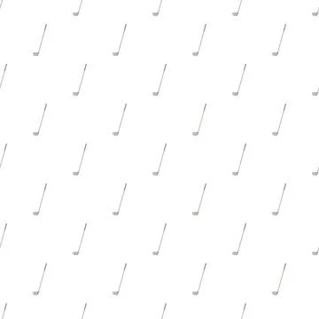 Golf club repeating pattern on white background Illustrazione stock