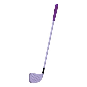 Golf club vector flat illustration, cartoon metal niblick, golf sport game Stock Illustration