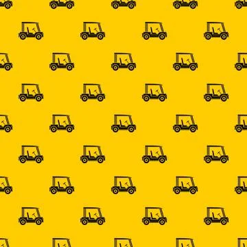 Golf club vehicle pattern vector イラスト素材