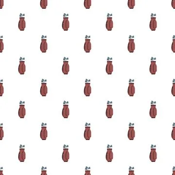 Golf clubs bag seamless pattern repeating design Stock Illustration