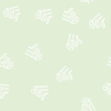 Golf clubs line seamless pattern 库存插图