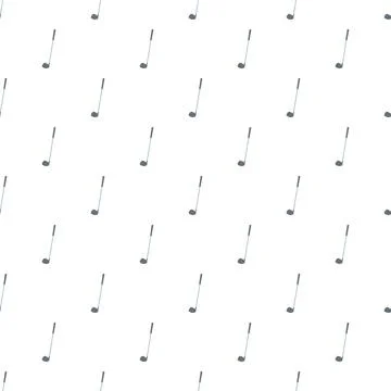 Golf clubs seamless pattern sporting equipment background Illustrazione stock