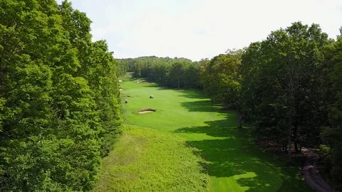 Golf Course Aerial Stock Footage 82311977