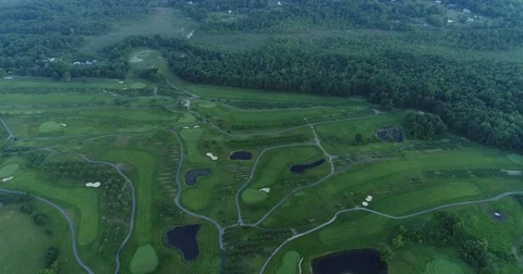 Golf Course Aerial Stock Footage 83695798