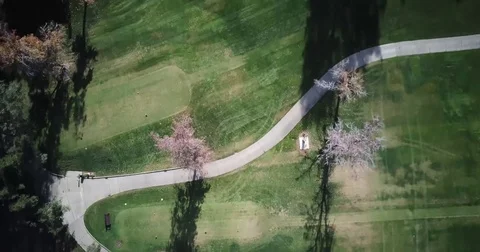 Golf Course Aerial Stock Footage 85403511