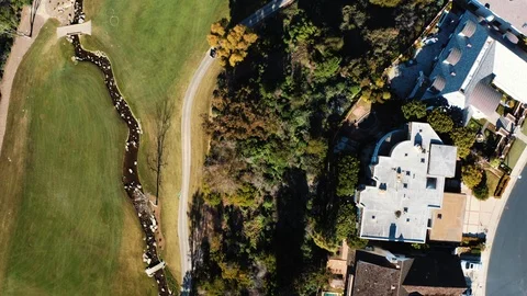 Golf course aerial Video stock 124127930