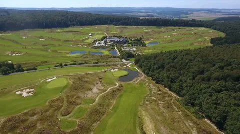 Golf course, aerial view Stock Footage 65839688