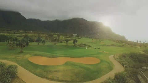 Golf course aerial view Stock-Footage 72875514