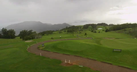 Golf course. Aerial view Stock Footage 85848239