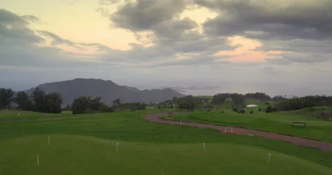 Golf course. Aerial view Stock Footage 85848573