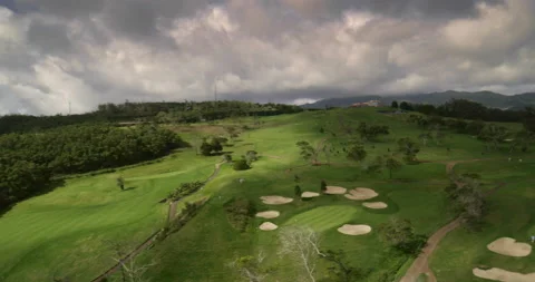 Golf course. Aerial view Stock Footage 85850553
