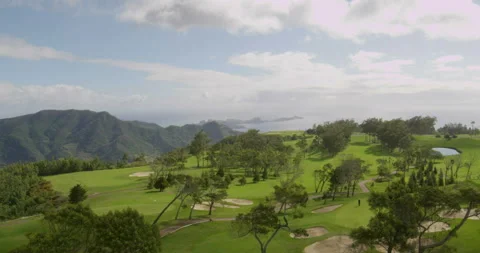 Golf course. Aerial view Stock Footage 85850684