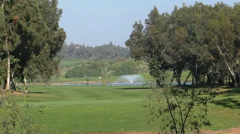 Golf course in Africa Stock Footage 63325988