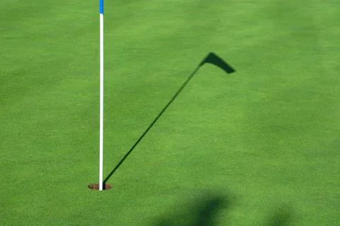 Golf course in a beautiful day to do sport Stock Photos