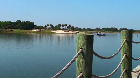 Golf Course Bridge Stock Footage 49306514