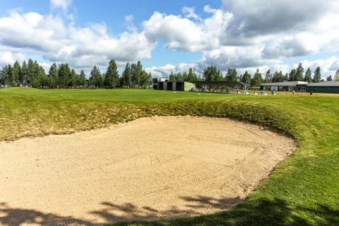 The Golf course bunker obstacle Stock-Fotos