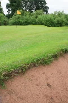 Golf course bunker Stock Photos