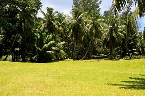 Golf course at the Constance Lemuria Resort Stock Photos