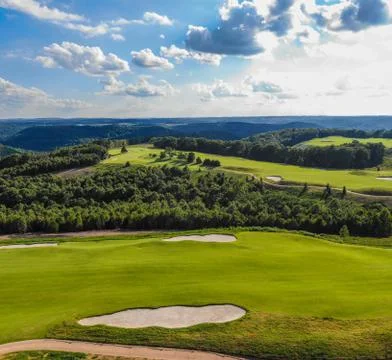 Golf Course Drone Stock Photos