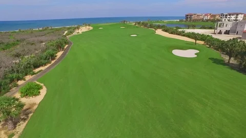 Golf Course Fairway Stock Footage 113281775