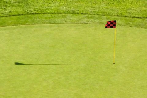 Golf Course Flag 库存照片