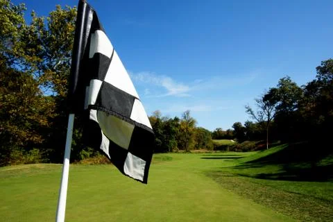 Golf Course Flag Stock Photos