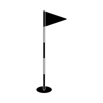Golf Course Flag Vector Stockillustratie