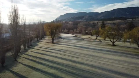 Golf Course fly over Stock Footage 146023897