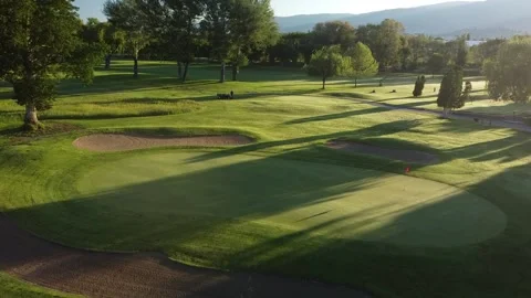 Golf Course fly over Stock Footage 146024513