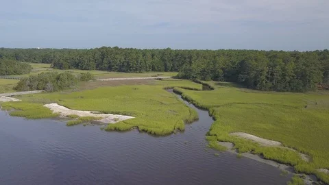 Golf course flyover with drone - Myrtle Beach 4K 스톡 동영상 111654137