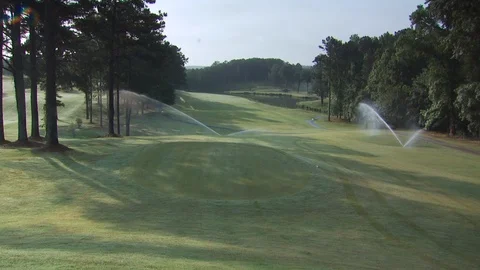 Golf Course Stock Footage 123921988