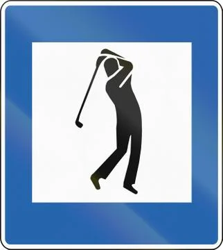 Golf Course In Iceland Stock Illustration